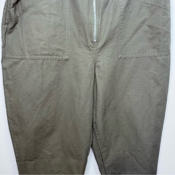 Banana Republic Green Linen Tapered Pants The Paperbag Pant Size 20 - Picture 9 of 15
